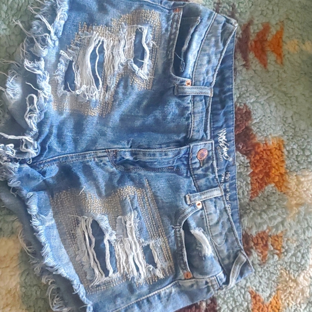 High Rise Jean shorts